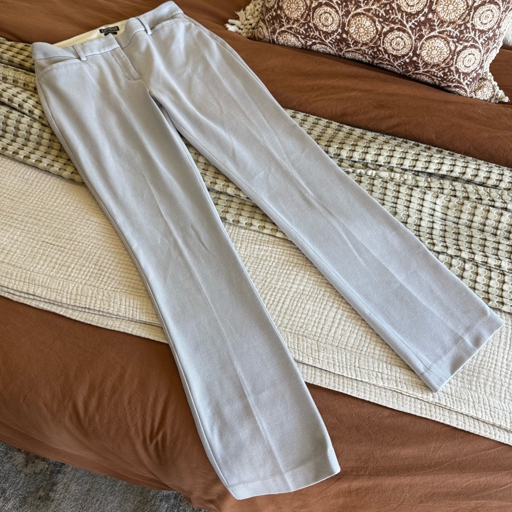Express Columnist Trouser Size 6R Grey